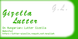 gizella lutter business card